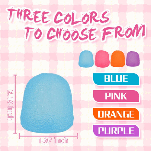 3-Pack Squishy Candy Stress Balls – Textured Sensory Fidget Toys for Kids and Adults