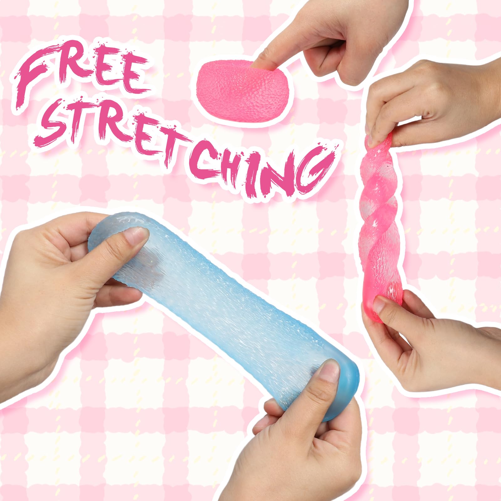3-Pack Squishy Candy Stress Balls – Textured Sensory Fidget Toys for Kids and Adults