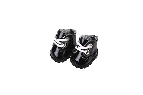 3-Pair Set of Handmade Doll Shoes for 17cm Dolls – 3 Colors, Easy On/Off