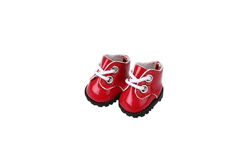 3-Pair Set of Handmade Doll Shoes for 17cm Dolls – 3 Colors, Easy On/Off
