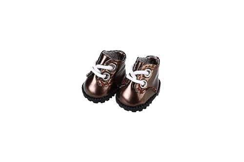 3-Pair Set of Handmade Doll Shoes for 17cm Dolls – 3 Colors, Easy On/Off