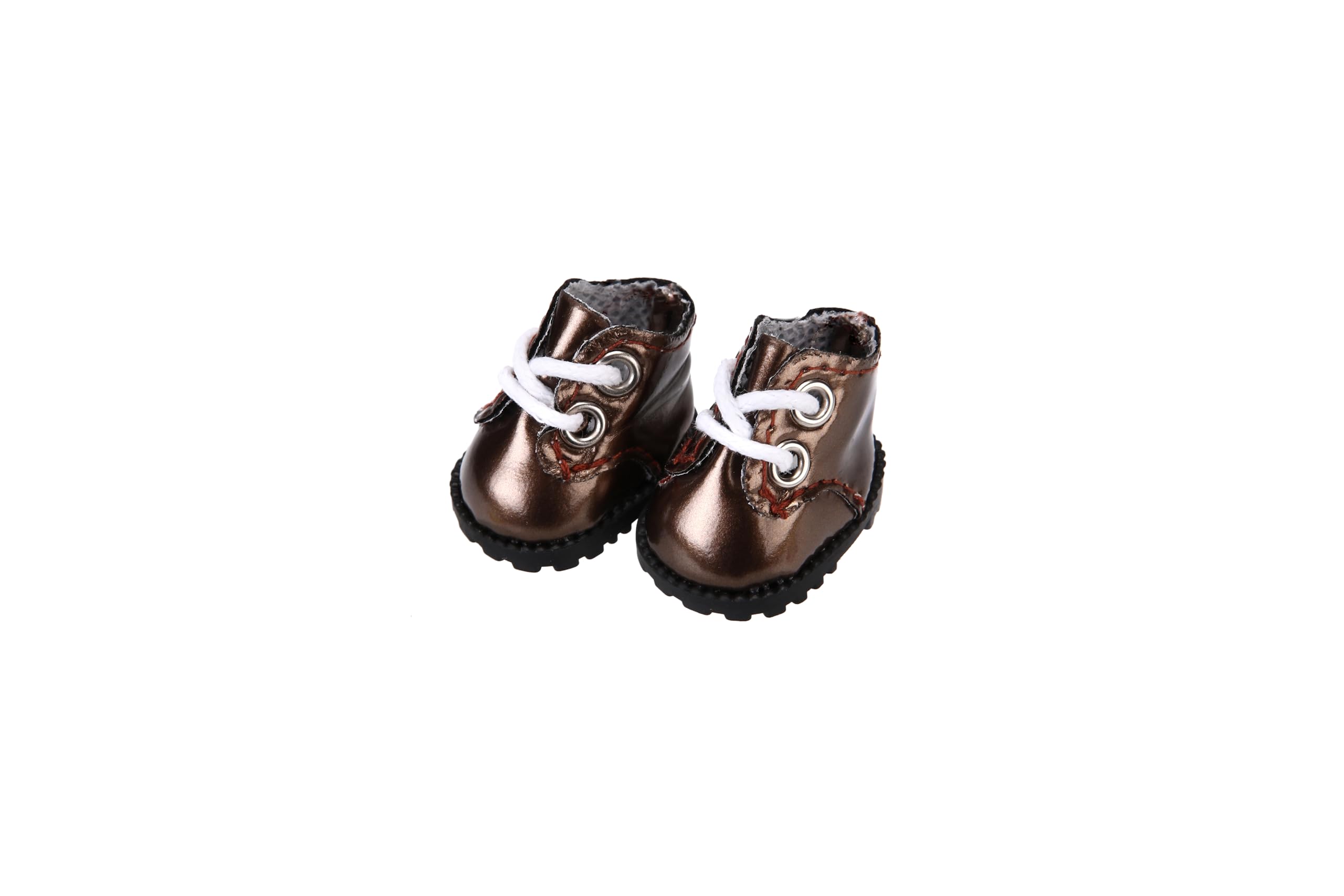 3-Pair Set of Handmade Doll Shoes for 17cm Dolls – 3 Colors, Easy On/Off