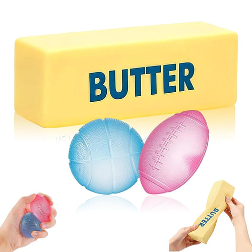 3-Piece Butter Squishy Toy Set - Slow Rising, Scented Stress Relief Fidget Toys for Kids and Adults
