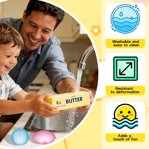 3-Piece Butter Squishy Toy Set - Slow Rising, Scented Stress Relief Fidget Toys for Kids and Adults