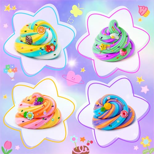 30-Pack Butter Slime Kit for Kids – DIY Scented Slime Toys, Non-Sticky & Stretchy, Party Favors & Gifts for Boys Girls Ages 6-12