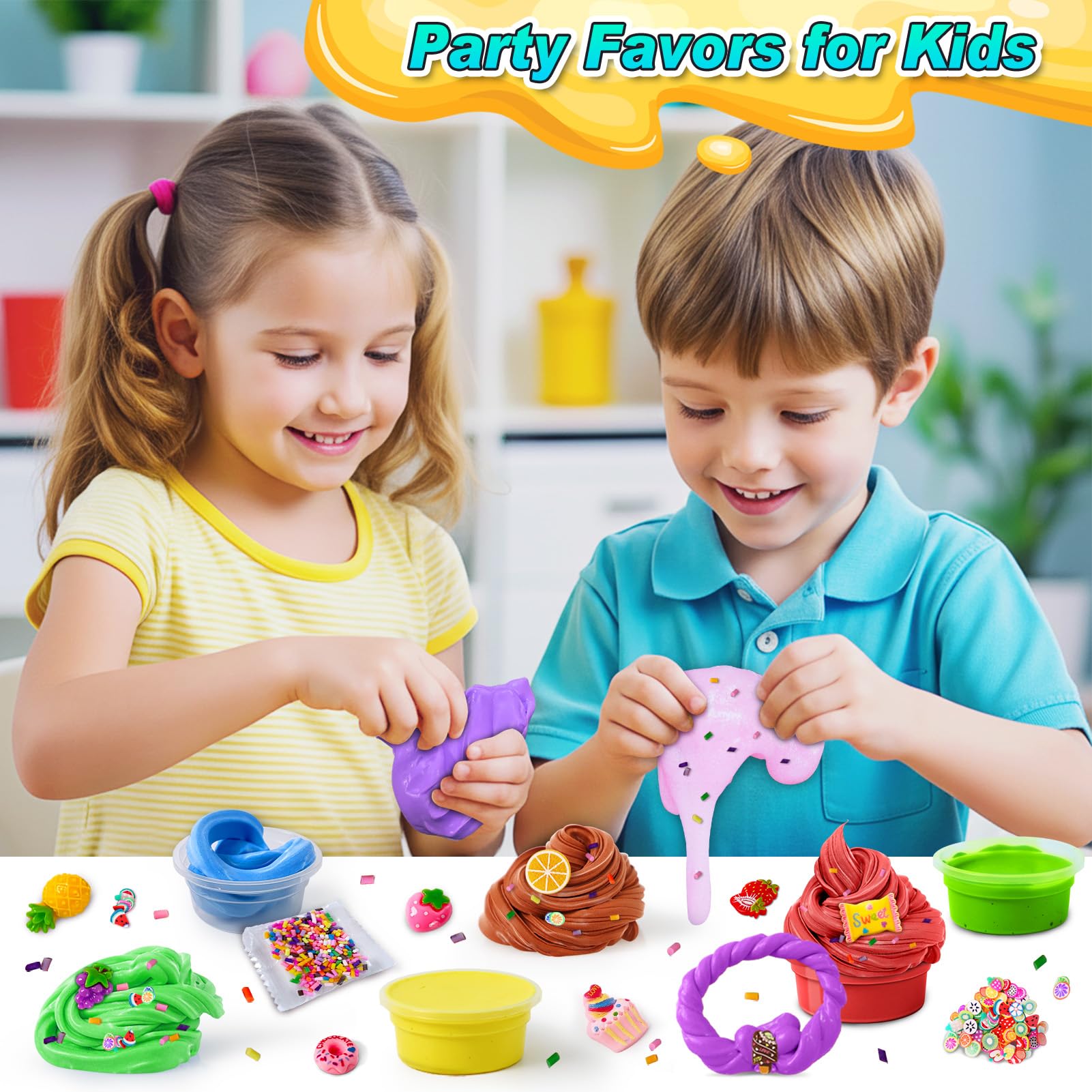 30-Pack Butter Slime Kit for Kids – DIY Scented Slime Toys, Non-Sticky & Stretchy, Party Favors & Gifts for Boys Girls Ages 6-12