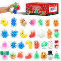 30 Pack Christmas Stress Balls - Squishy Fidget Toys for Adults, Bulk Party Favors