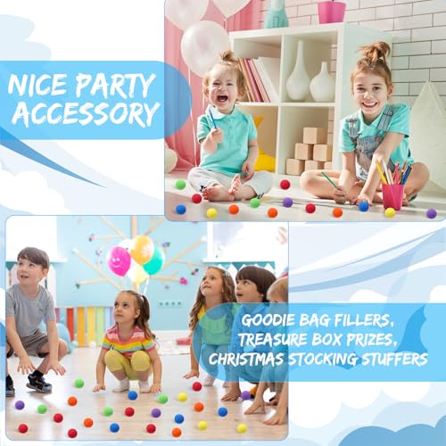 30 Pack Mini Soft Foam Balls - 1.57 Inch Lightweight Play Balls for Crafts, Party Favors, and Indoor Games