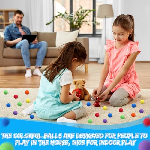 30 Pack Mini Soft Foam Balls - 1.57 Inch Lightweight Play Balls for Crafts, Party Favors, and Indoor Games