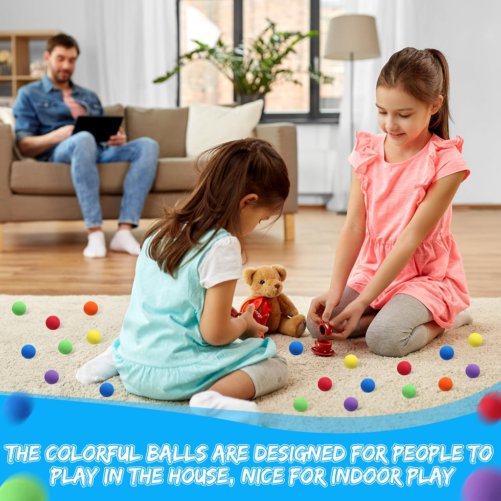 30 Pack Mini Soft Foam Balls - 1.57 Inch Lightweight Play Balls for Crafts, Party Favors, and Indoor Games