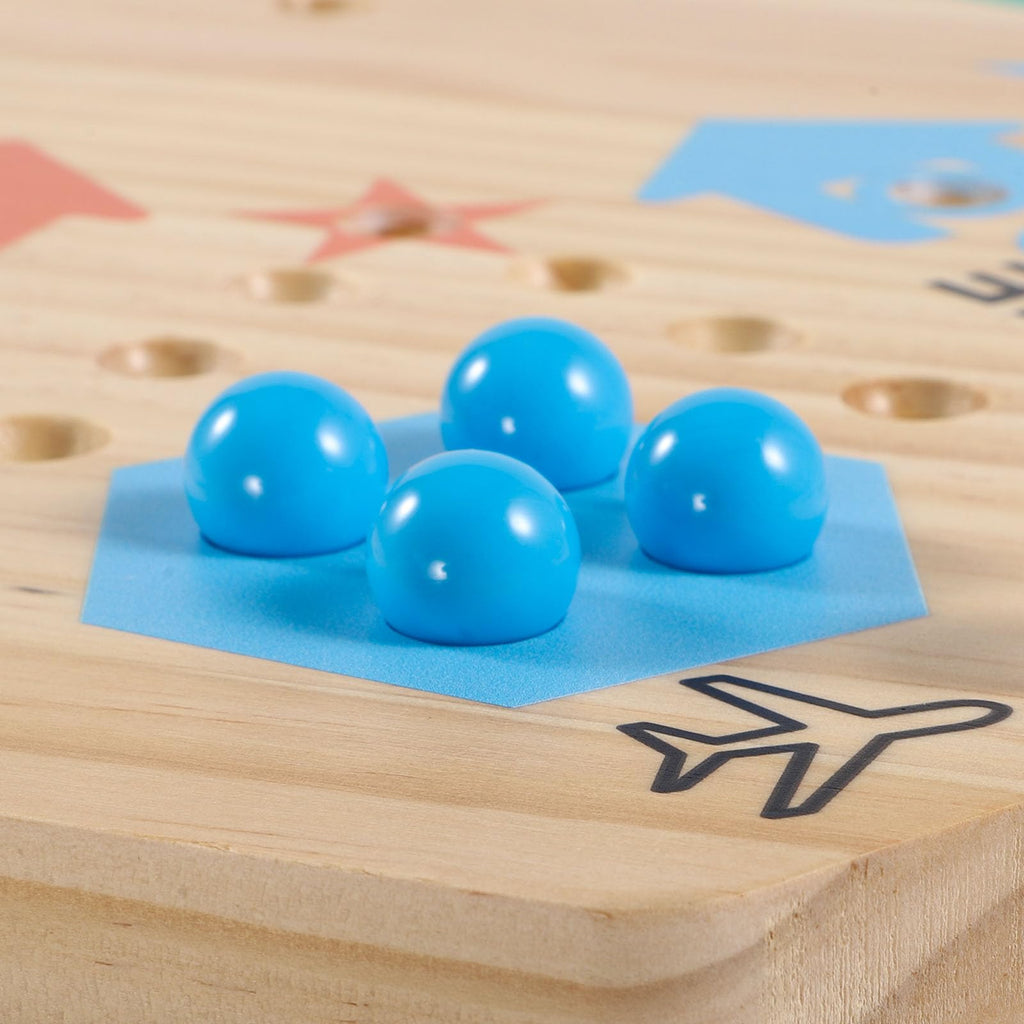 30-Piece 14mm Replacement Marbles Set for Wahoo and Aggravation Board Games – Includes 6 Dice and Storage Bag