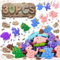30-Piece Dinosaur Pop Keychain Fidget Toy Bulk Set - BicMan