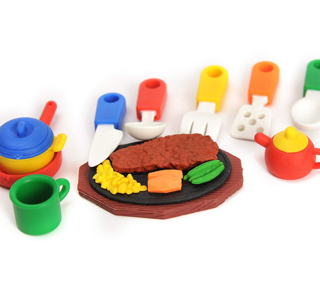 30-Piece Mini Puzzle Erasers – Noodle & Animal Shapes for Party Prizes and School Supplies