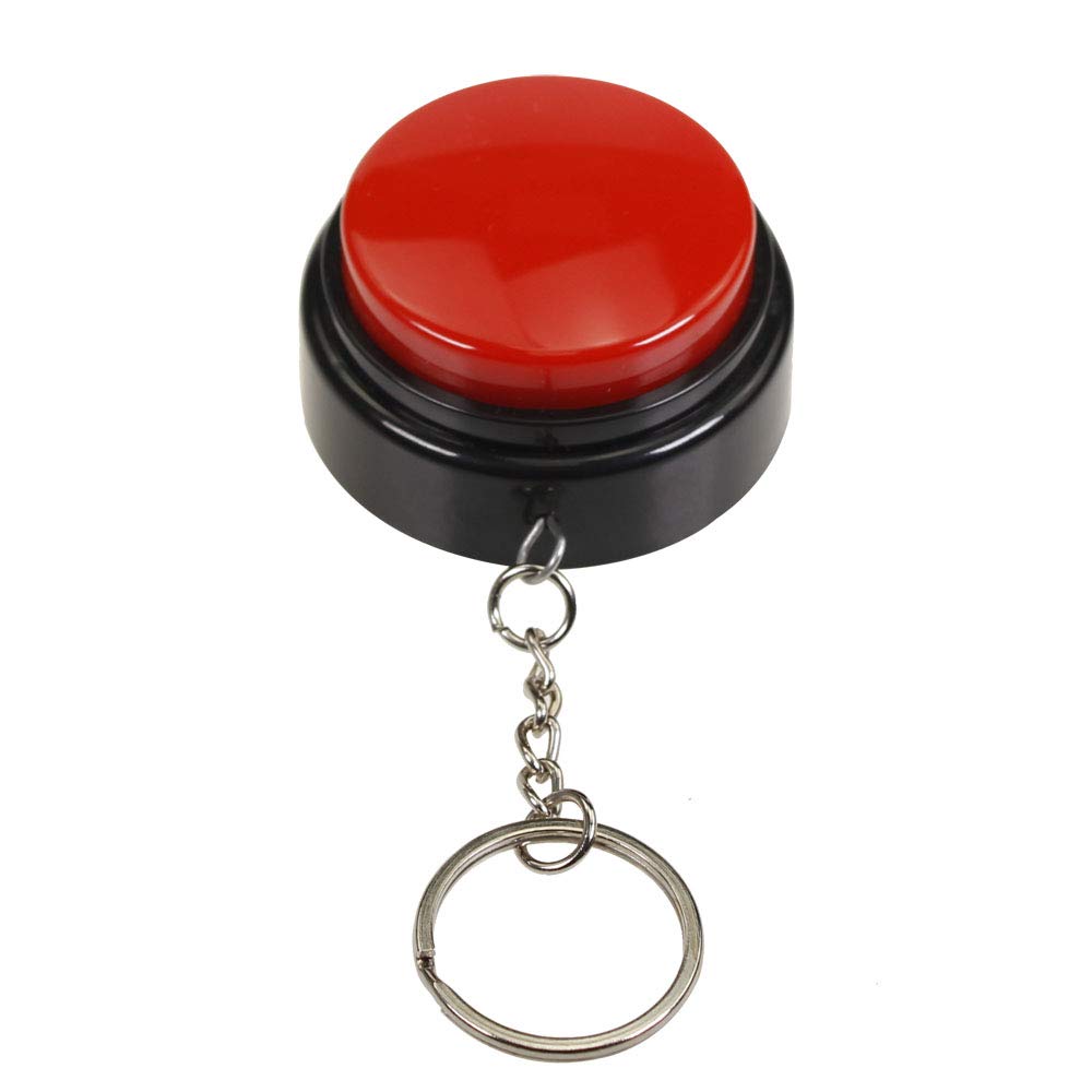 30-Second Recordable Talking Button with Keychain – Reusable Sound Module for DIY Projects and Gifts