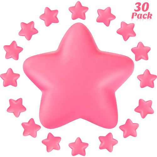 30 Star Stress Balls Bulk – Blulu Mini Foam Squeeze Toys for Rewards and Party Favors