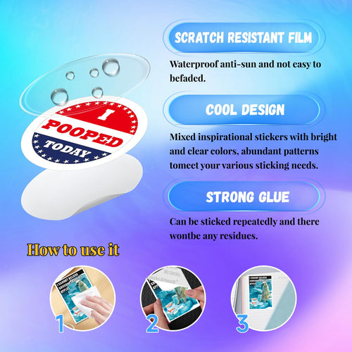 300 Funny Meme Stickers – Vinyl Sheets, Easy Peel, No Repeats, Water-Resistant for Laptops & Water Bottles