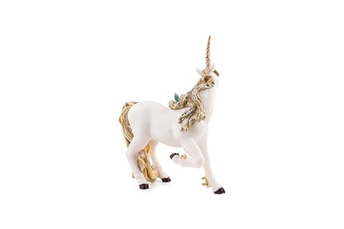 Papo Hand-Painted Unicorn Toy Figure – 5-Inch Collectible with Golden Horn & Butterfly Detail