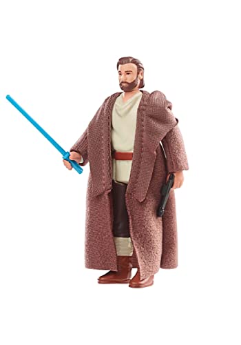 STAR WARS Retro Collection Obi-Wan Kenobi (Wandering Jedi) Figure - 3.75-Inch Scale, Kenner-Inspired Vintage Toy