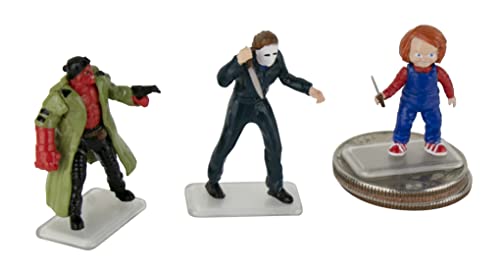 World's Smallest Universal Horror Micro Figures, Series 1 – Hellboy, Chucky, Michael Myers | Random Style