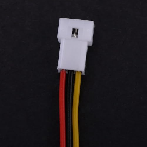 YWBL-WH 20-Pack 3-Pin JST Right Angle Connector Wires - 100mm Tinned Copper for Drones, LEDs & RC Models