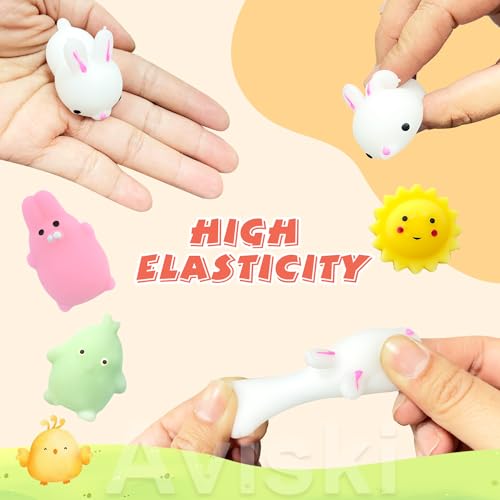 32-Pack Easter Surprise Eggs with Mochi Squishy Toys – Easter Egg Hunt Party Favors for Kids