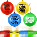 32-Pack Video Game Punch Balloons with Pixel Patterns – Deekin Party Favors (Blue, Red, Yellow, Green)