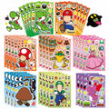 32 Sheets Mario Make-a-Face Stickers - DIY Craft for Kids, Party Favors, Classroom Rewards