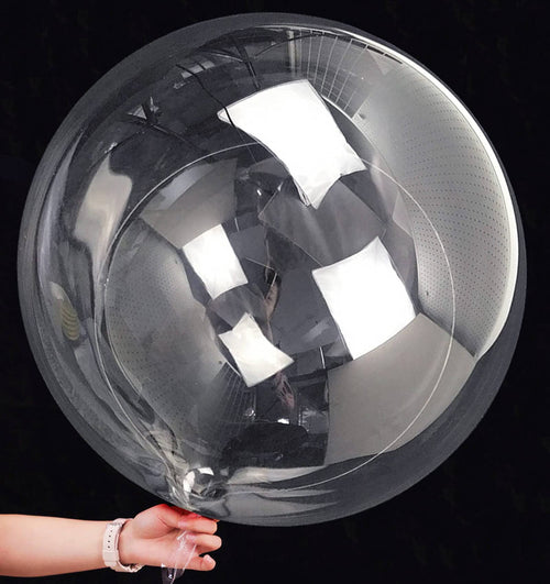 36 Inch Clear Bobo Balloons 12-Pack – Large TPU Bubble Balloons for Party Decor