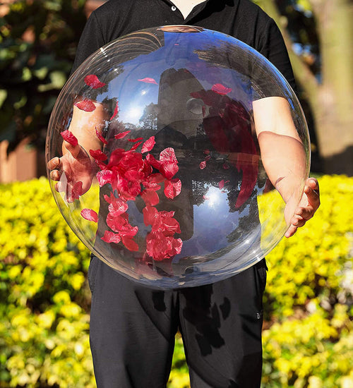 36 Inch Clear Bobo Balloons 12-Pack – Large TPU Bubble Balloons for Party Decor