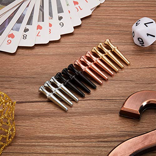36 Metal Cribbage Pegs for 1/8 Holes – 4 Color Options with Drawstring Pouch – Gejoy