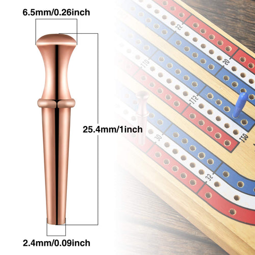 36 Metal Cribbage Pegs for 1/8 Holes – 4 Color Options with Drawstring Pouch – Gejoy