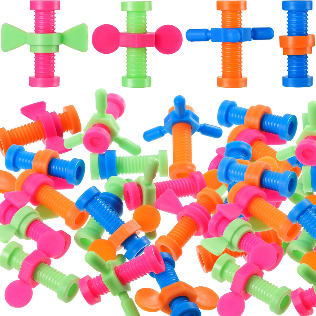 36 Pack Fidget Pencil Toppers – Colorful Plastic Spinning Tops for ADHD, Autism, Anxiety & Stress Relief