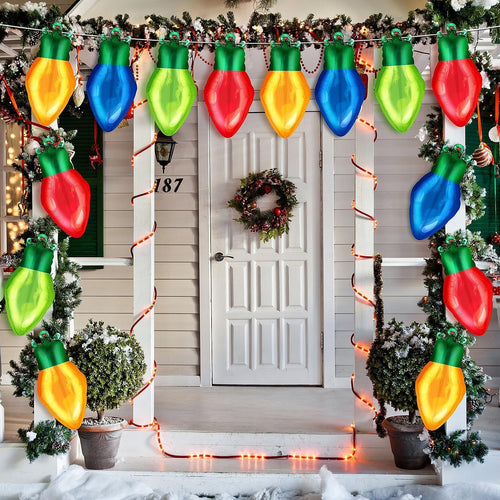 36 Pack Light Bulb Foil Balloons – Red, Green, Yellow, Blue Mylar Party Decorations