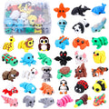 36-Piece 3D Printed Articulated Animal Set - Fidget Toys, Classroom Rewards, Party Favors