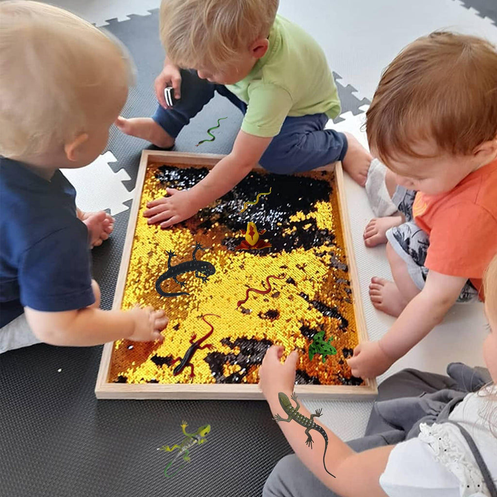 36-Piece Plastic Reptile Toy Set – Lizards, Frogs & Snakes for Party Favors, Prank Toys & Educational Play