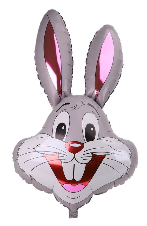 37-Inch Grey Foil Rabbit Balloon for Easter – Toyland Party Decoration