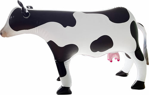 37-Inch Inflatable Cow Balloon by ILEISURELY – Realistic Farm Animal Party Decor, PVC