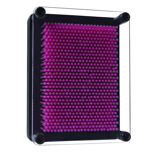 3D Pin Art Sensory Fidget Board - 5x3.75 inch Mini Pin Impression Toy for Kids and Adults
