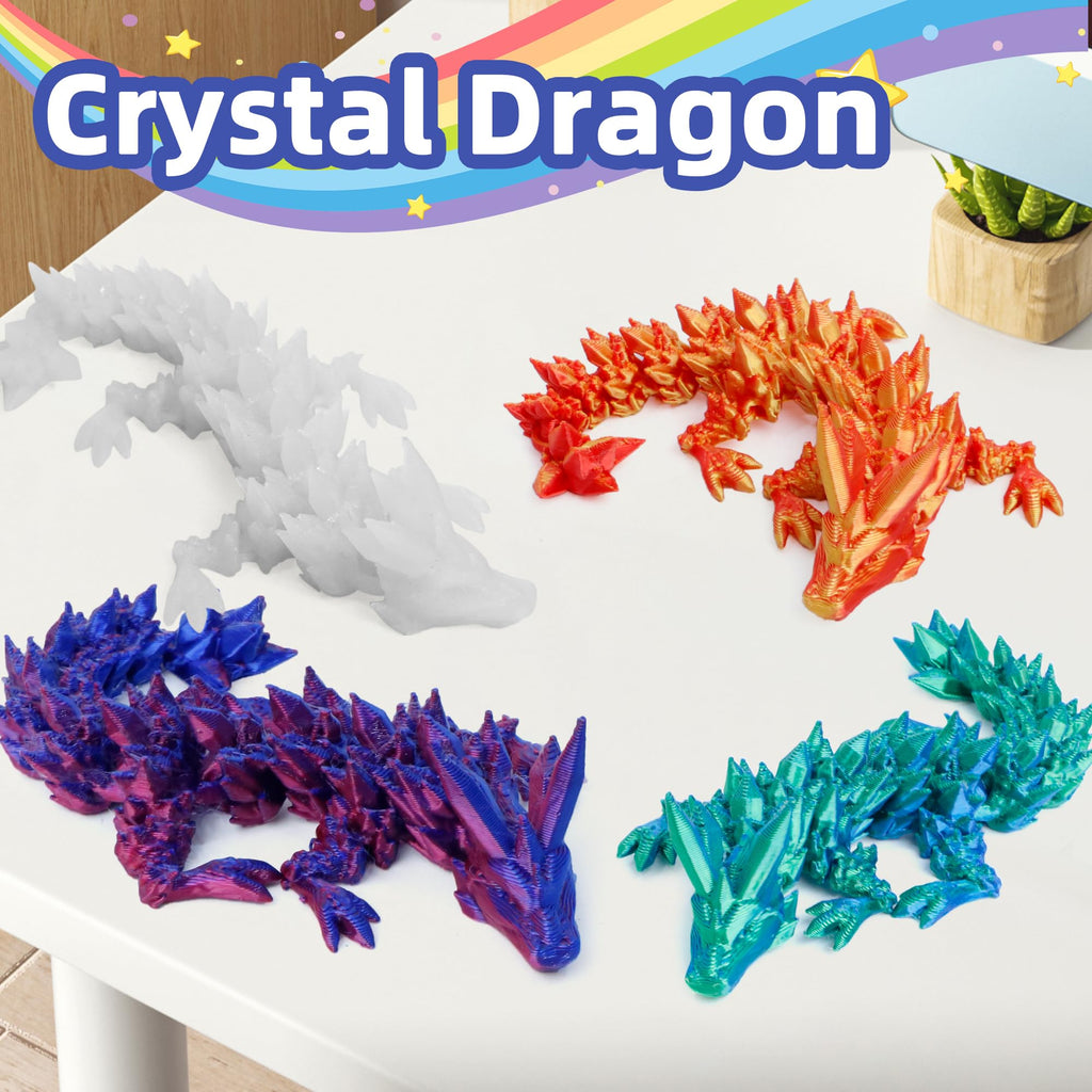 3D Printed Dragon Eggs 4-Pack – Mini Eggs with Dragons Inside, Cute Party Favors, Surprise Gift for Kids (Ages 6+)