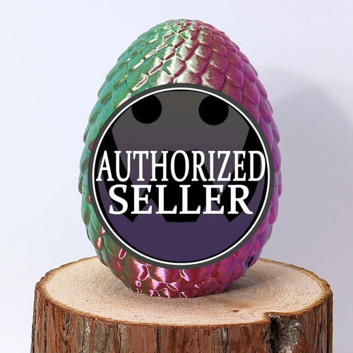 3D Printed Dragon Surprise Egg Toy - Flexible Hinged Dragon Inside Crystal Egg, Unique Gift for Kids and Collectors (Yellow & Green)