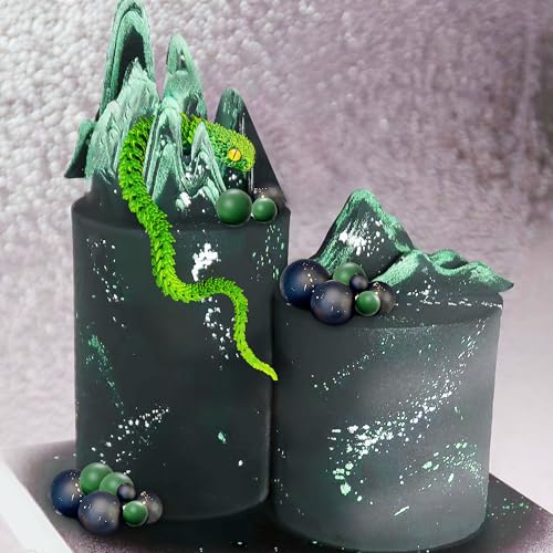 3D Printed Snake Cake Topper Set for Fantasy Birthday Parties