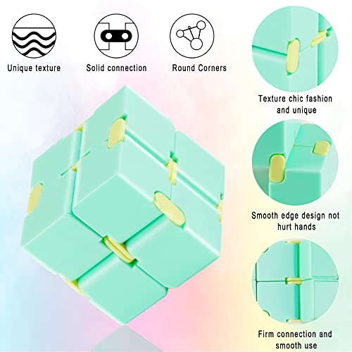4-Pack Infinity Cube Fidget Toy Set – Stress Relief Puzzle for Kids and Adults, ADHD Focus Tool, Desk Gadget