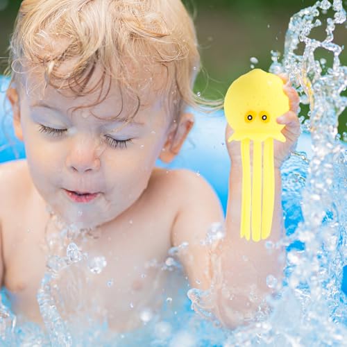 4-Pack Octopus Water Balls for Kids | Soft Sensory Bath Toys & Pool Splashers by lasuroa