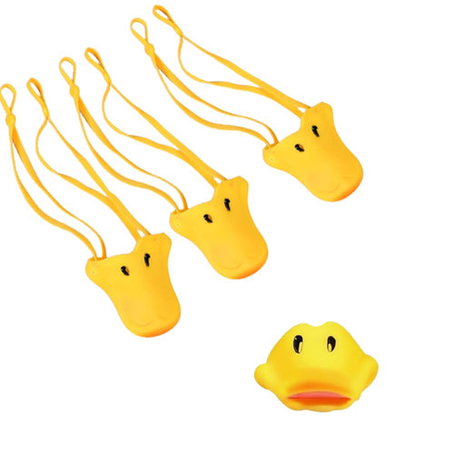 4-Pack Realistic Duck Beak Masks – Adjustable Headband Adult Costume Accessory for Group Events