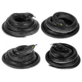 4-Pack Realistic Rubber Black Mamba Snakes for Pranks, Garden Bird Deterrent, and Halloween Decor