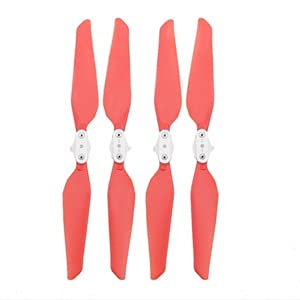 4-Pack Red Foldable Propellers for Xiaomi FI MI X8 SE Drone – Quick Release, PC Material
