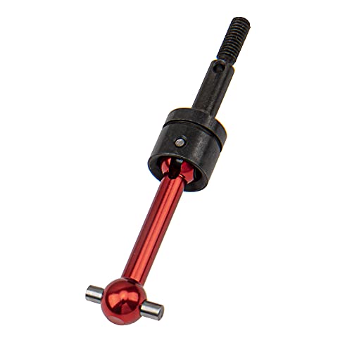 4-Pack Red Metal CVD Drive Shafts for Tamiya TT01 TT02 1/10 RC Car - Upgrade Replacement Parts