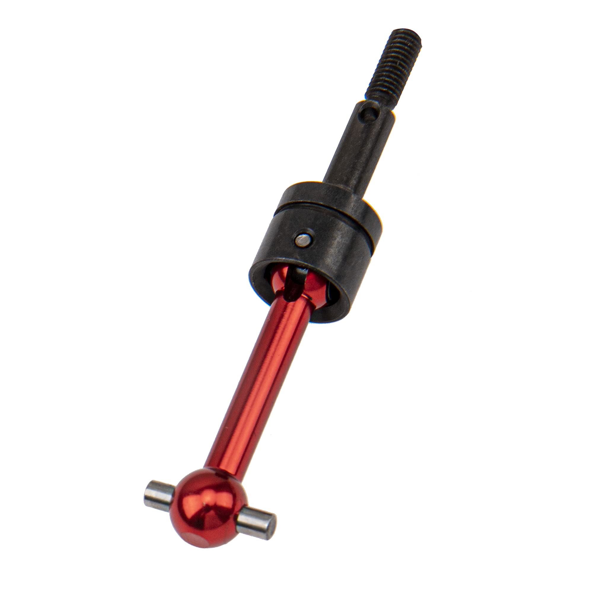 4-Pack Red Metal CVD Drive Shafts for Tamiya TT01 TT02 1/10 RC Car - Upgrade Replacement Parts