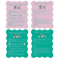 4-Piece Mahjong Tile Shuffler Set with Printed Rules – Manual Mixer for Beginners (Powder Blusher Pink & Green)