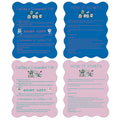 4-Piece Mahjong Tile Shufflers with Printed Rules – Manual Shufflers for Beginners, Pink & Blue